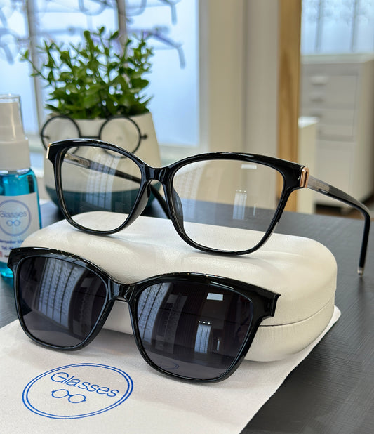Armazón Glasses con clip de sol polarizado C0245