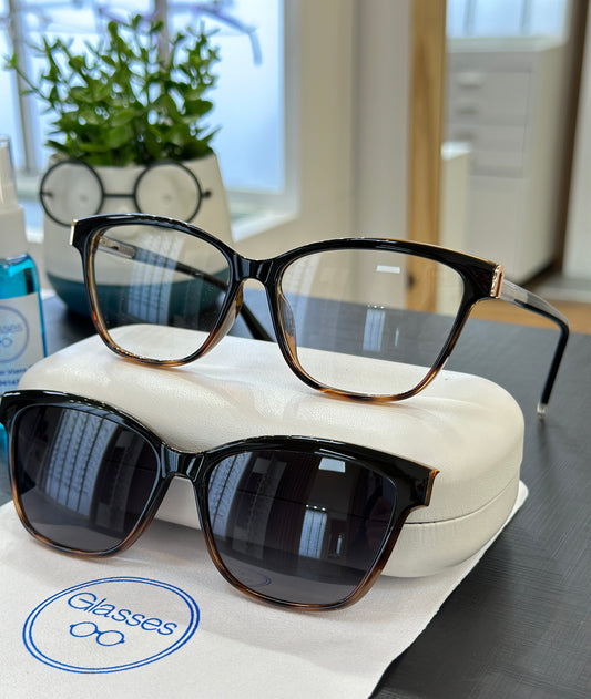 Armazón Glasses con clip de sol polarizado C0245