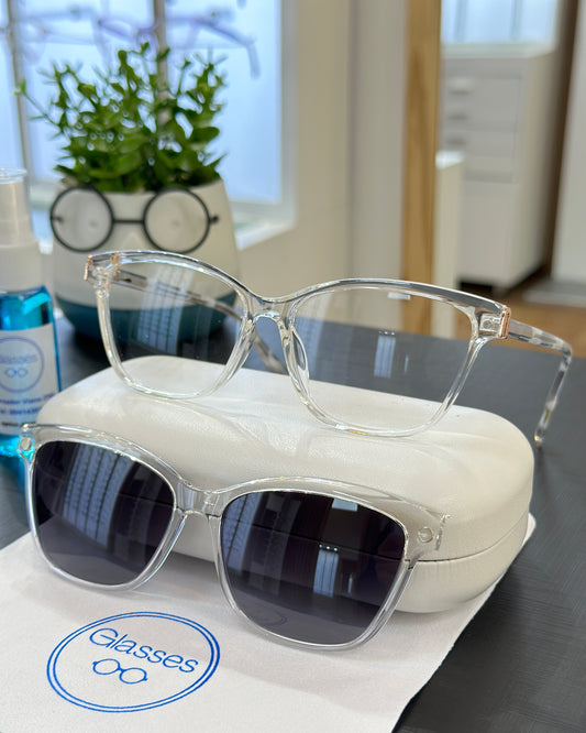 Armazón Glasses con clip de sol polarizado C0245