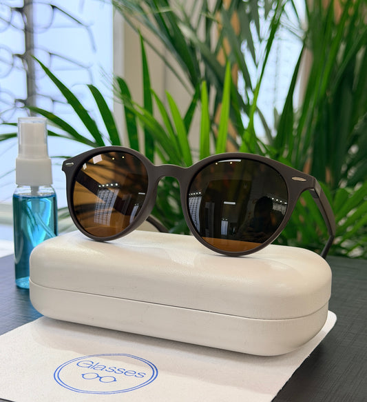 Lentes de sol Glasses polarizados PL380 Marrón Mate